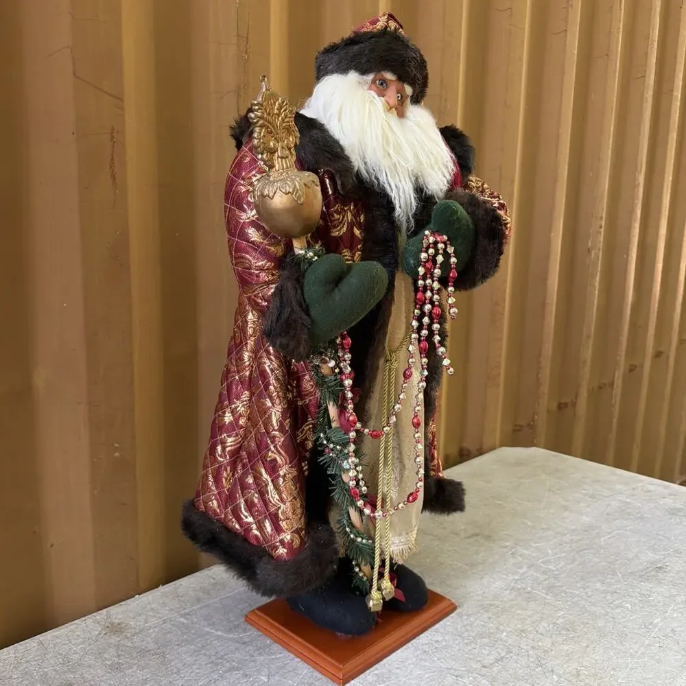 Victorian Santa Claus St Nick Father Christmas Free Standing 3’ Tall Decoration